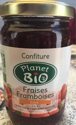 Confiture Fraises Framboises Planet Bio 360 g, code 3301595001920