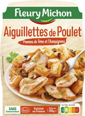 Aiguillettes de Poulet Pommes de Terre et Champignons Fleury Michon 280 g, code 3302748092024