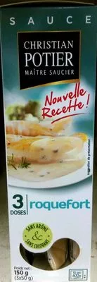 L'authentique Sauce n°4 roquefort Christian Potier 150 g, code 3302762203031