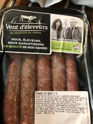 Merguez de boeuf  , code 3306670015915