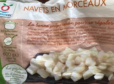 navets en morceaux Toupargel 600 g, code 3307070060123