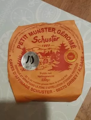 Petit Munster Géromé Schuster 220g, code 3322731122019