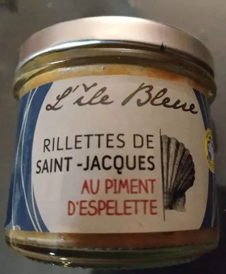 Rillettes de Saint Jacques au piment d'Espelette L'Ile Bleue , code 3325815009237