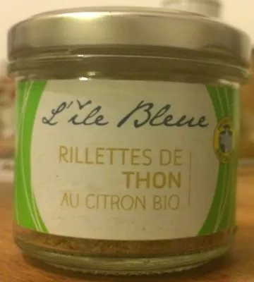 Rillettes de Thon au Citon BIO L'Ile Bleue , code 3325815009558