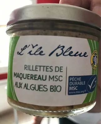 Rillettes de maquereau aux algues bio L'Ile Bleue , code 3325815009572