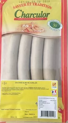 Saucisse blanche a griller Charculor 0,340 kg, code 3327516390126