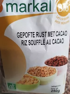 Riz soufflé au cacao Markal 250 g, code 3329480520684