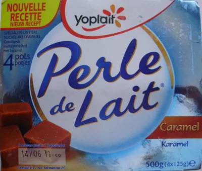 Perle de Lait (Caramel) 4 Pots Yoplait, Perle de Lait 500 g (4 x 125 g), code 3329770041615