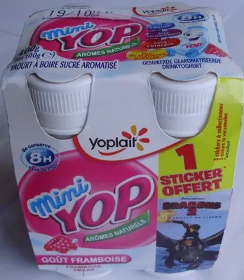 Mini Yop, Goût Framboise Yoplait 400 g (4 x 100 g), code 3329770048935