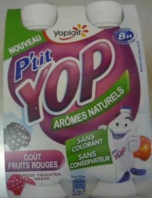 P'tit Yop, Goût Fruits Rouges Yoplait 720 g (4 x 180 g), code 3329770049048