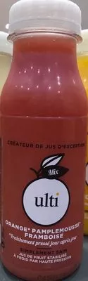 Jus orange pamplemousse framboise Ulti, Bert’s 250 ml, code 3331934000055