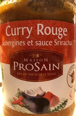 Curry rouge aubergines et sauce Sriracha Prosain , code 3335880006277