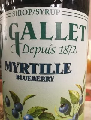 Sirop Myrtille Bigallet , code 3336770000214