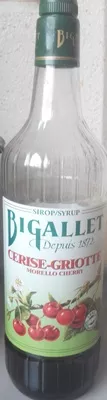 Sirop cerise-griotte Bigallet 1 L, code 3336770000306