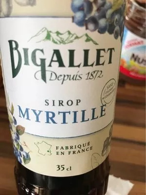 Sirop myrtille Bigallet , code 3336770035100