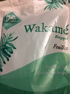 Wakamé bio Algues Alimentaires , code 3336950000133