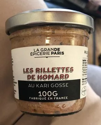 Rillettes De Homard Au Kari Gosse La Grande Epicerie de Paris , code 3346041403415