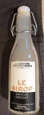 Sirop Saveur Orgeat La Grande Epicerie de Paris , code 3346041447686