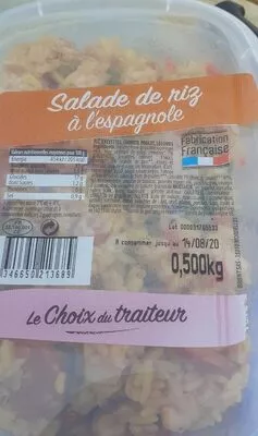 Salade de riz à l'espagnol Le choix du traiteur 500 g, code 3346650213689