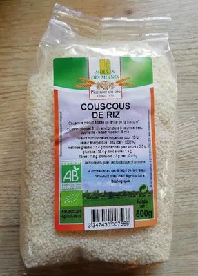 Couscous de riz Moulin des Moines 500 g, code 3347430007566