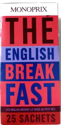 Thé English Breakfast Monoprix 50 g, code 3350031616617