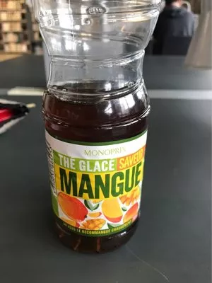 Thé glacé saveur mangue Monoprix 50cl, code 3350031664953