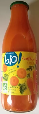 100% Pur Jus Carotte Monoprix Bio, Monoprix 1 L, code 3350031780349