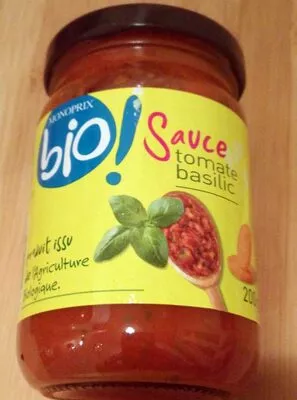 Sauce tomate basilic Monoprix Bio, Monoprix 200 g, code 3350031929038