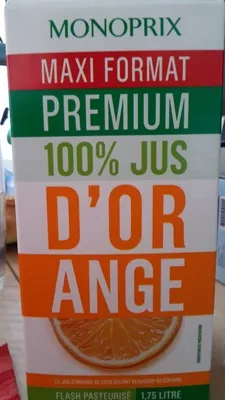 Jus d'orange Monoprix 1,75 l, code 3350033009288