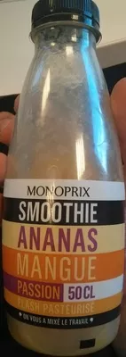 Smoothie Ananas Mangue Passion Monoprix 50cl, code 3350033128385