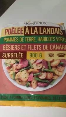 Poêlée à la landaise Monoprix 900 g, code 3350033133891