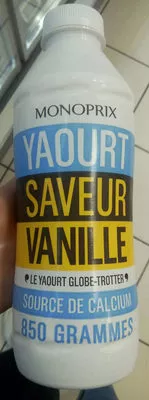 Yaourt saveur vanille Monoprix 850 g, code 3350033214026