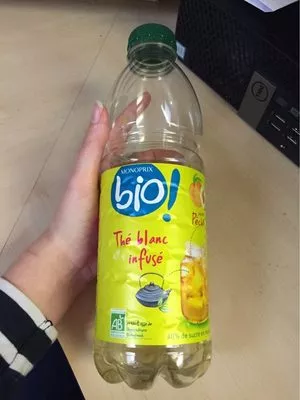 Thé Blanc infuse saveur pêche Monoprix Bio, Monoprix 1 L, code 3350033487697