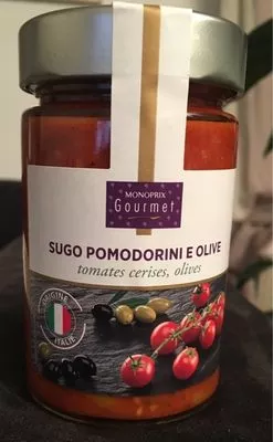 Sugo Pomodorini E Olive Monoprix Gourmet, Monoprix 180 g, code 3350033531420