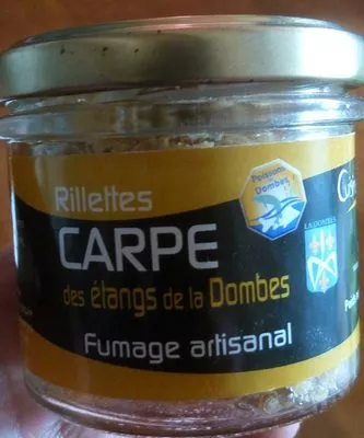 Rillettes carpe des étangs de la Dombes Le Fumet des Dombes 90 g, code 3356990130904