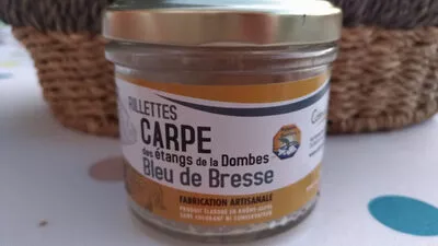 Rillettes carpe au bleu de bresse Fumet des Dombes 90 g, code 3356990140026