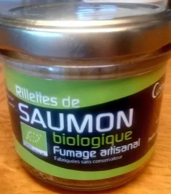 Rillettes de saumon biologique fumage artisanal Cuisine du Pêcheur 90 g, code 3356990700909