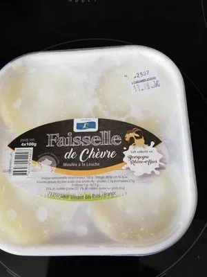 Faisselle de chèvre moulée à la louche  4 x 100g, code 3363570054048