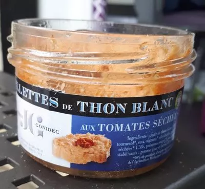 Rillettes de thon blanc aux tomates séchées Jacques Gonidec , code 3365620910021