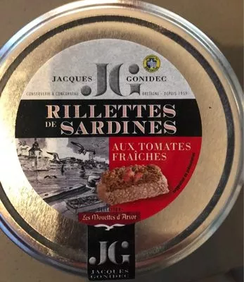 Rillettes de sardines aux tomates fraiches Jacques gonidec , code 3365620921119