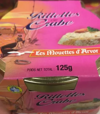 Rillettes de Crabe Les Mouettes d'Arvor 125 g, code 3365629140016