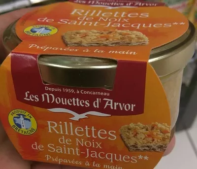 Rillettes de Noix de Saint-Jacques Les Mouettes d'Arvor 125 g, code 3365629160014