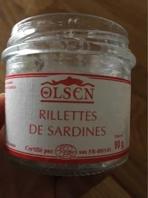 Rillettes de sardines Olsen 90 g, code 3367940000611