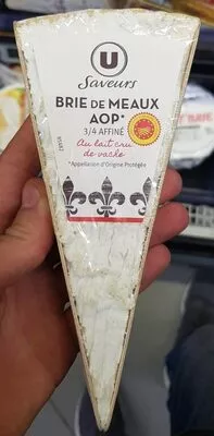 Pointe brie Meaux AOP 3/4 affiné 22%mg U Saveurs,  U 200 g, code 3368953414952