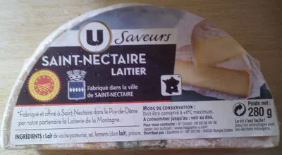 Saint-Nectaire (27% MG) U Saveurs, U 280 g, code 3368953495005