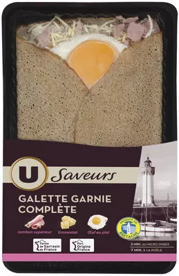 Galette garnie complète U Saveurs,  U 195 g, code 3368955060317