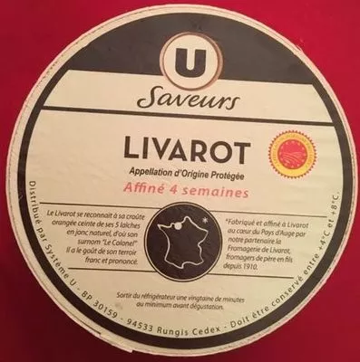 Livarot AOP U Saveurs, U , code 3368956384498