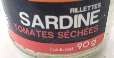 Rilettes sardine, tomates séchées, 90g  , code 3375160004111