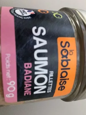 Rillettes saumon Badiane, 90g  90 g, code 3375160004142