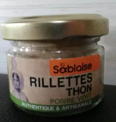 Rillettes thon poivre vert  , code 3375160034071